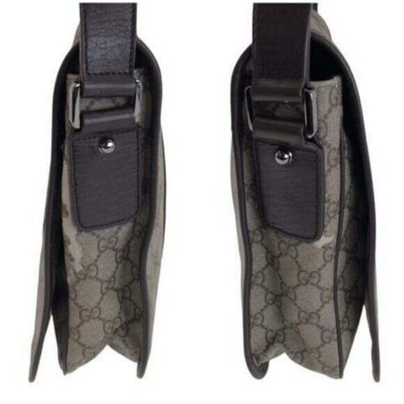 Authentic Gucci GG Sherry Supreme Web Messenger Bag Monogram Flap Ophidia - Picture 9 of 11